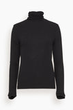 Loulou Studio Tops Gallinara Turtleneck T-Shirt in Black Gallinara Turtleneck T-Shirt in Black