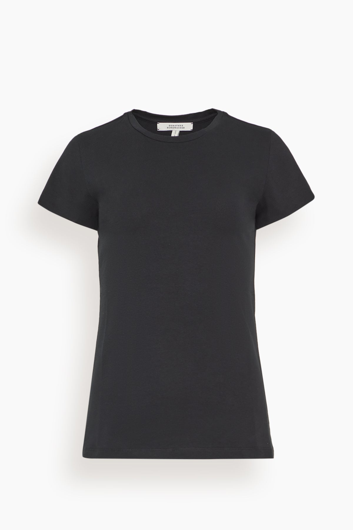 Dorothee Schumacher Tops All Time Favorites O-Neck Tee in Pure Black All Time Favorites O-Neck Tee in Pure Black