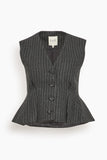 Sea Johanna Pintstripe Vest in Gray