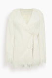 Dries Van Noten Rivla Short Coat in White