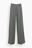 Forte Forte Wool Cloth Palazzo Pants in Grigio Melange
