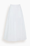 Rohe Skirts Wide Poplin Skirt in White