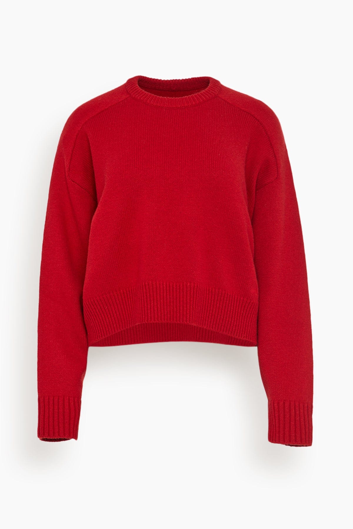 Loulou de Saison Bruzzi Cropped Sweater in Red – Hampden Clothing