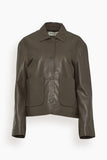 Rohe Jackets Leather Jacket With Patch Pockets in Earth Rohe Leather Jacket With Patch Pockets in Earth