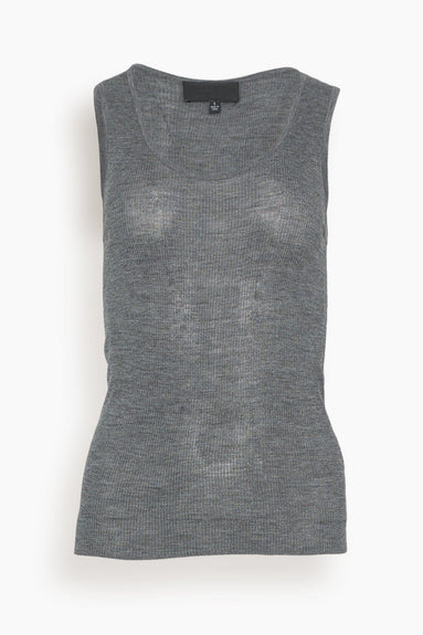 Nili Lotan Tops Becky Sweater Tank in Dark Grey Melange