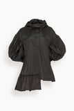 Simone Rocha Dresses Ruffle Detail Petal Sleeve Cagoule in Black Ruffle Detail Petal Sleeve Cagoule in Black