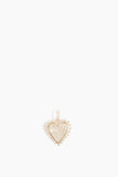 Vintage La Rose Necklaces Pave Spike Heart Pendant in 14k Yellow Gold