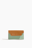 Marni Card Case in Dijon/Linden/Lily White