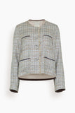 Forte Forte Light Natte Lurex Deconstructed Jacket in Notte