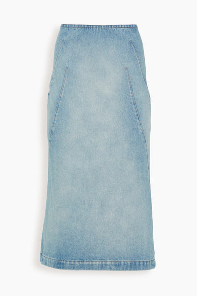 Sibyl Denim Skirt in Light Blue