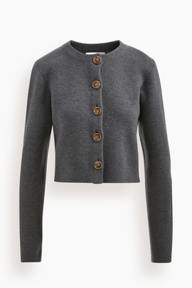The Ryder Knit Jacket in Heather Grey