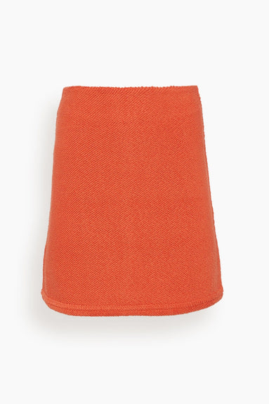 Dorothee Schumacher Skirts Cool Towelling Skirt in Spiced Orange
