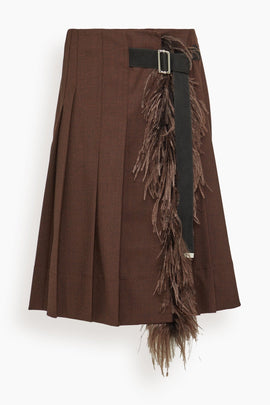 Skirt in Brown Melange