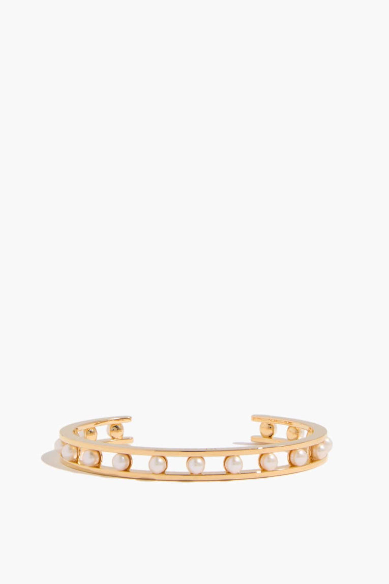 ivi Tiger Pearl Cuff in Yellow Gold