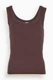 Flore Flore Hillie Tank in Choco Plum