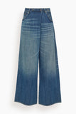 R13 Nico Wrap Jean in Raine Blue