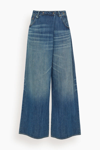 Nico Wrap Jean in Raine Blue