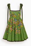 Alemais Phyllis Mini Sundress in Green
