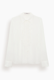 Dorothee Schumacher Sheer Twist Blouse in Camellia White