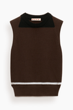 Marni Roundneck Sweater in Chestnut