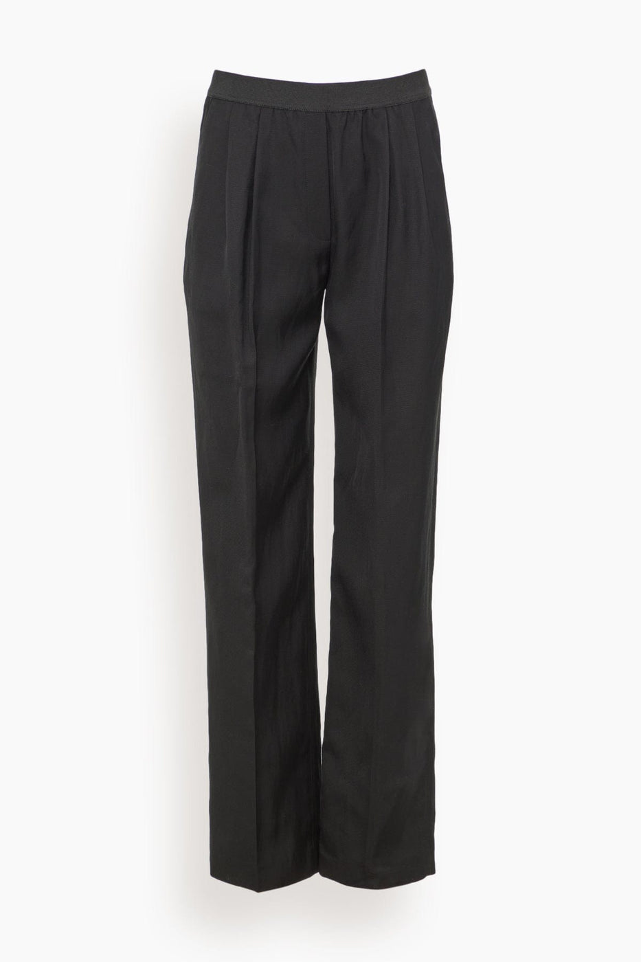 Loulou Studio Pants Takaroa Elastic Pant in Black