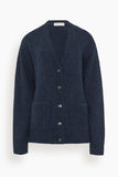 Dries Van Noten Tokas Cardigan in Navy