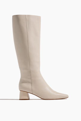 Evelyn Tall Boot in Ivory