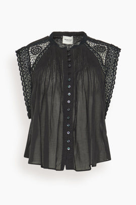 Gresia Blouse in Black