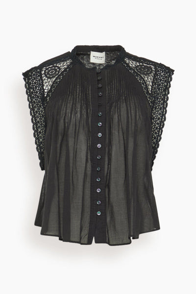 Gresia Blouse in Black