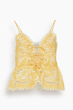 Sea Tops Liat Embroidery Cami Top in Yellow