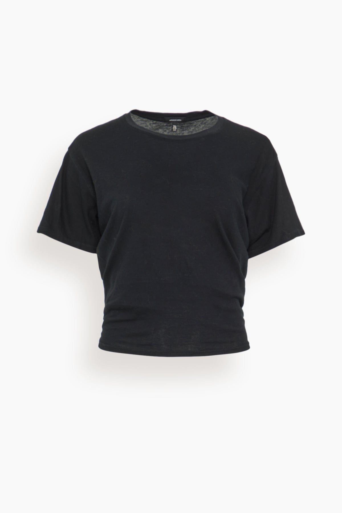 R13 Tight Waist Tee in Black