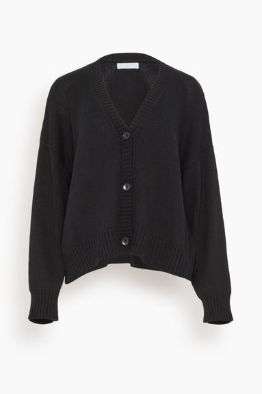 Sablyn Sweaters Ollie Boxy V-Neck Cardigan in Black Sablyn Ollie Boxy V-Neck Cardigan in Black