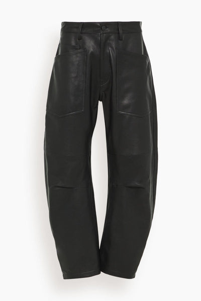 Shon Leather Pant in Black