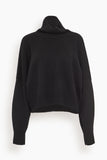 Loulou de Saison Luke Stand Collar Sweater in Black