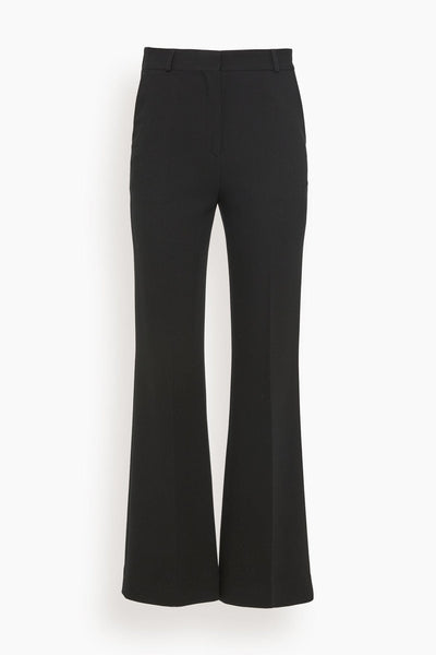 Flared Evening Trousers in Black