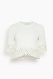 Sea Tops Elke Soutache Sweater in White SEA Elke Soutache Sweater in White