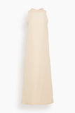 Loulou Studio Dresses Rivida Long Dress in Cream Rose