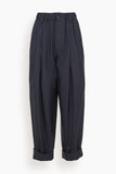Marni Wide Leg Pants in Blue Black