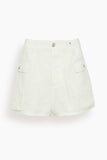 R13 Bubble Skort in White