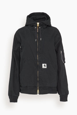 sacai Carhartt Duck Hooded Blouson 黒 3 Sacai x Carhartt WIP Washed Duck Hooded Blouson in Black