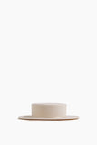 Gigi Burris Marion Boater in Ivory