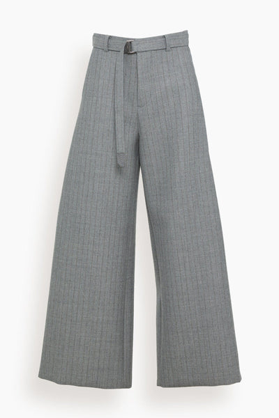 Chalk Stripe Bonding Pants in Gray