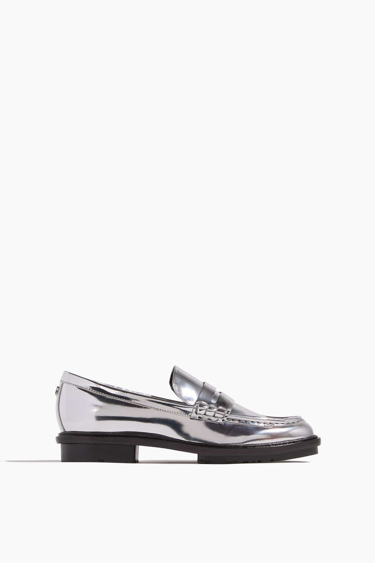 Simkhai Loafers Harper Metallic Lug Sole Loafer in Silver Simkhai Harper Metallic Lug Sole Loafer in Silver