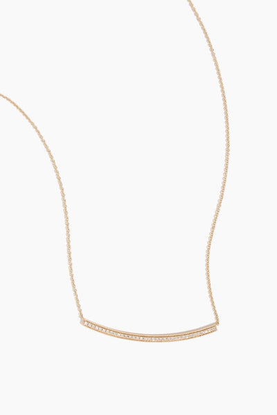 Sylvie Rose Long Bar Necklace in 14k Yellow Gold