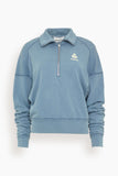 Etoile Isabel Marant Ross Sweatshirt in Slate Blue/Ecru