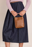 Dries Van Noten Micro Leather Bag in Tan