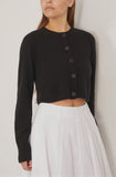 Loulou Studio Sweaters Zephir Cardigan in Black Loulou Studio Zephir Cardigan in Black