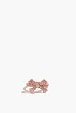 Stoned Fine Jewelry Pink Sapphire and Diamond Bow Ring in 18k Rose Gold