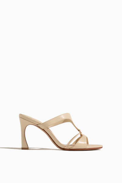 Mimi 85 High Heel Mule in Eggshell
