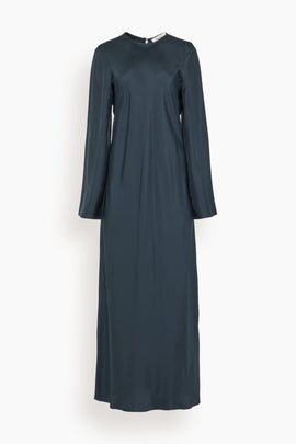 Signature Silk Dress in Storm
